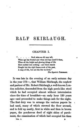 Ralf Skirlaugh, the Lincolnshire squire