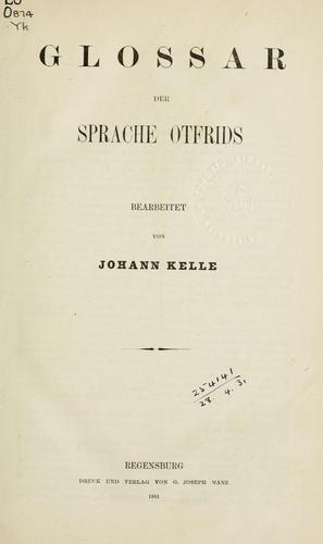 Glossar der Sprache Otfrids