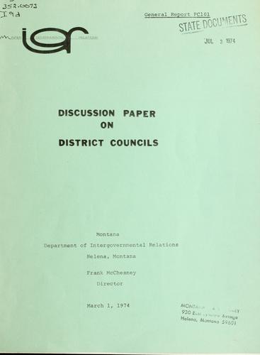Discussion paper on district councils