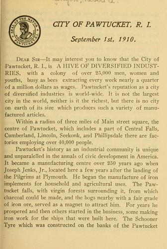 A hive of diversified industries, Pawtucket, R.I.