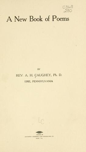 A new book of poems