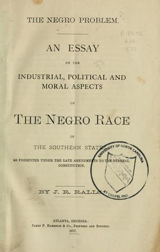 The Negro problem