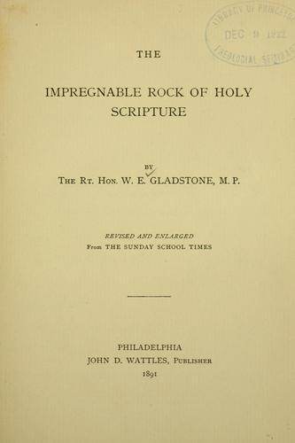The impregnable rock of Holy Scripture