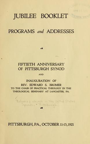 Jubilee booklet