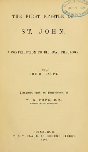 The First Epistle of St. John