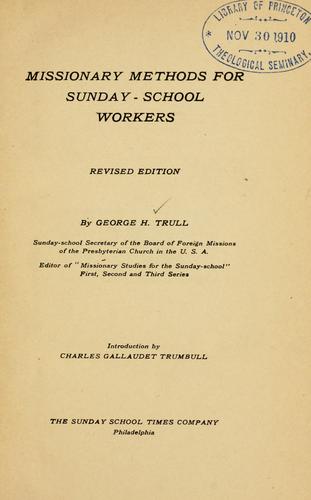 Missionary methods for Sunday school workers