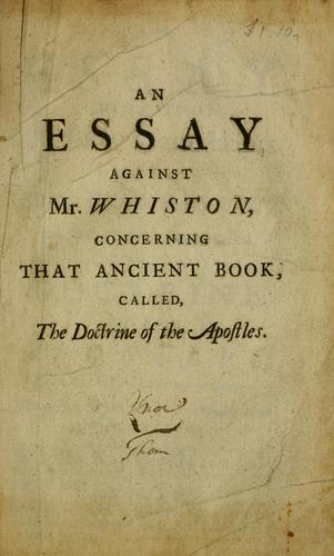 An essay upon two Arabick manuscripts of the Bodleian library