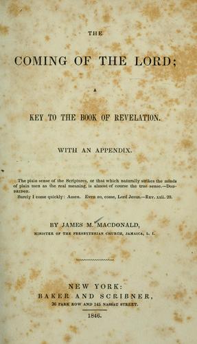 The coming of the Lord