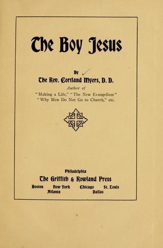 The boy Jesus