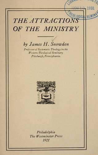 The attractions of the ministry
