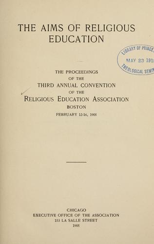 The Aims of religious education