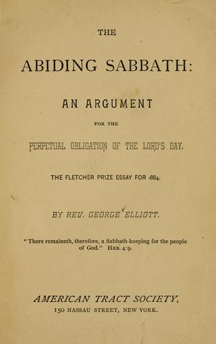 The abiding Sabbath