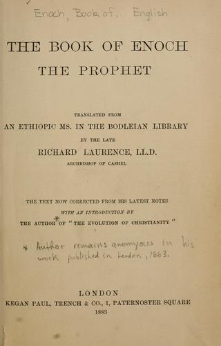 The book of Enoch the prophet