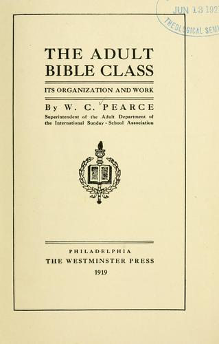 The adult Bible class