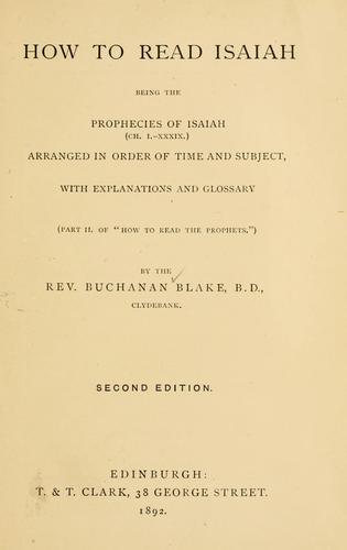 How to read Isaiah