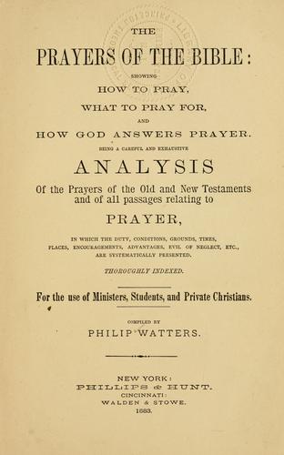 The prayers of the Bible