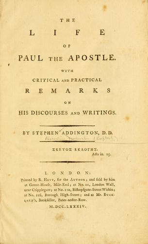 The Life of Paul the Apostle