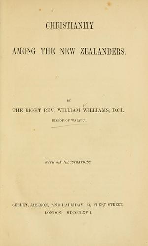 Christianity among the New Zealanders