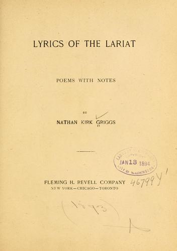 Lyrics of the lariat