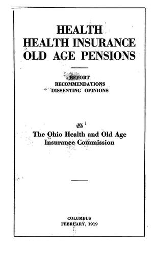 Health, health insurance, old age pensions