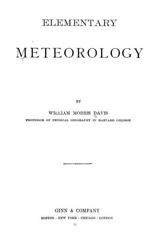 Elementary meteorology