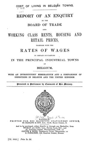 Cost of living in Belgian towns