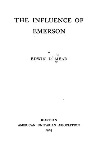 The influence of Emerson