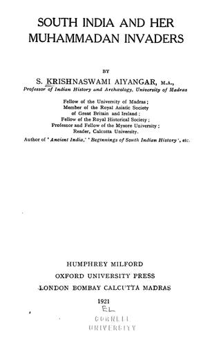South India and her Muhammadan invaders