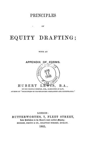 Principles of equity drafting