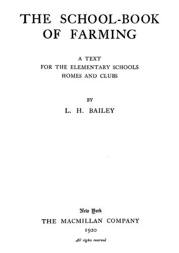 The school-book of farming