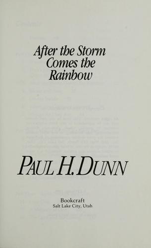 After the storm comes the rainbow