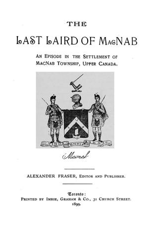 The last laird of MacNab