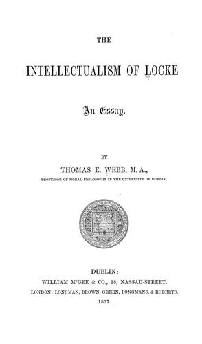 The intellectualismof Locke