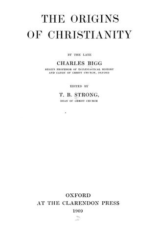 The origins of Christianity