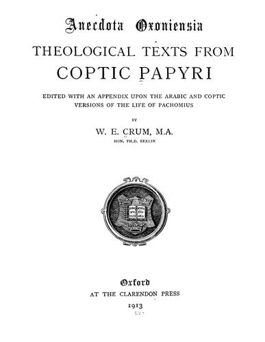 Theological texts from Coptic papyri
