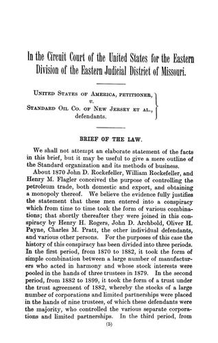 United States of America, petitioner, v. Standard oil company of New Jersey et al., defendants