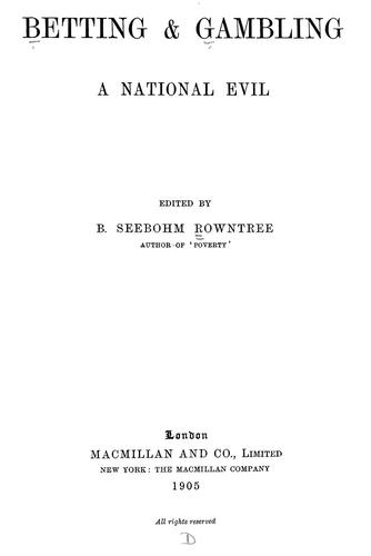 Betting & gambling, a national evil