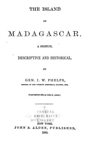 The island of Madagascar