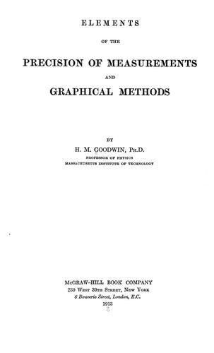 Elements of the precision of measurements and graphical methods