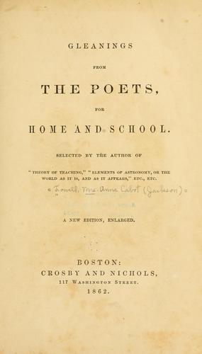 Gleanings from the poets