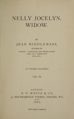 Nelly Jocelyn, widow