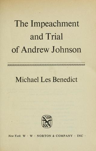 The Impeachment and Trial of Andrew Johnson