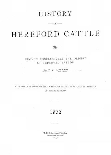 History of Hereford cattle