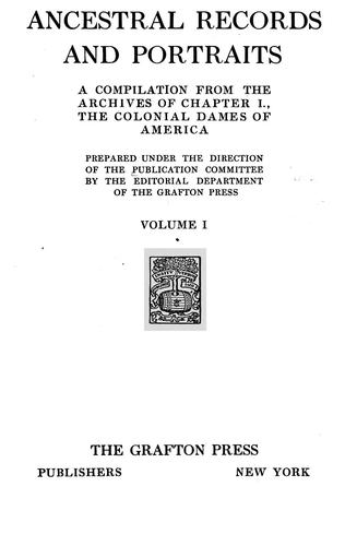 Ancestral records and portraits