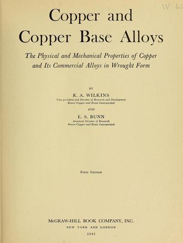 Copper and copper base alloys