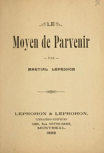 Le moyen de parvenir