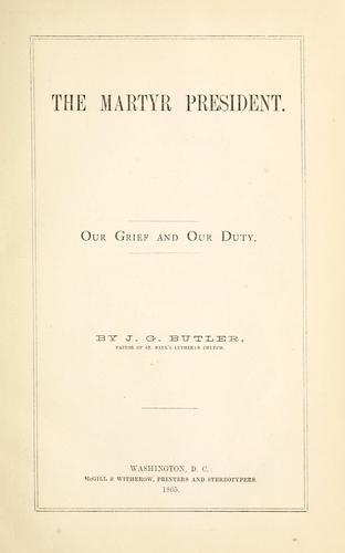 The martyr President