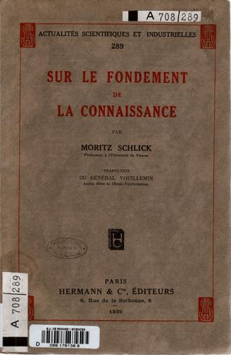 Sur le fondement de la connaissance