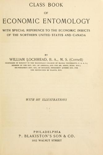Class book of economic entomology