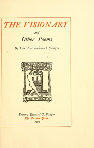 The visionary, and other poems